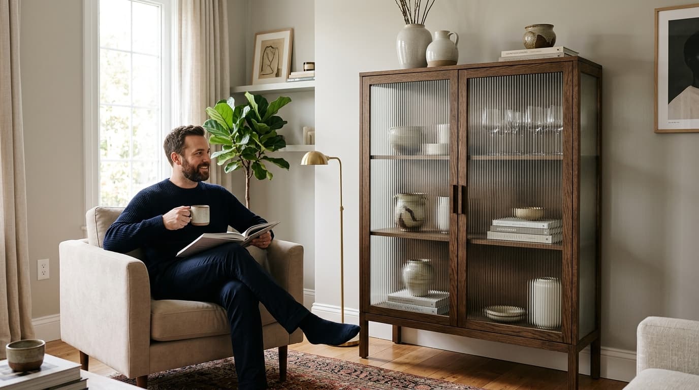 The Fluted Glass Cabinet Trend: How to Elegantly Incorporate It Into Your Home