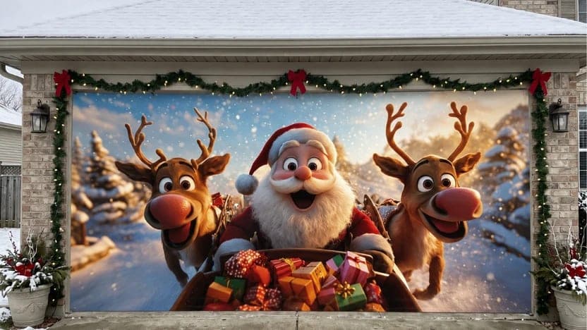 Best Christmas Garage Door Covers to Make Your Home Feel More Festive